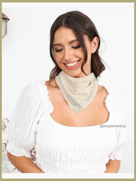 3-Piece Tie-Back Triangle Hair Scarf Set - Boho Head Kerchief for Styling